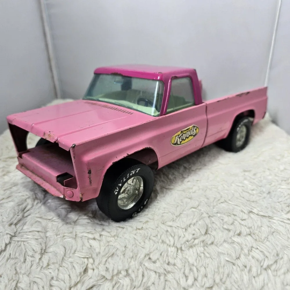 Vintage 70s Nylint Kennels Chevrolet Square Body Toy Pick Up Truck Pink 4 Repair